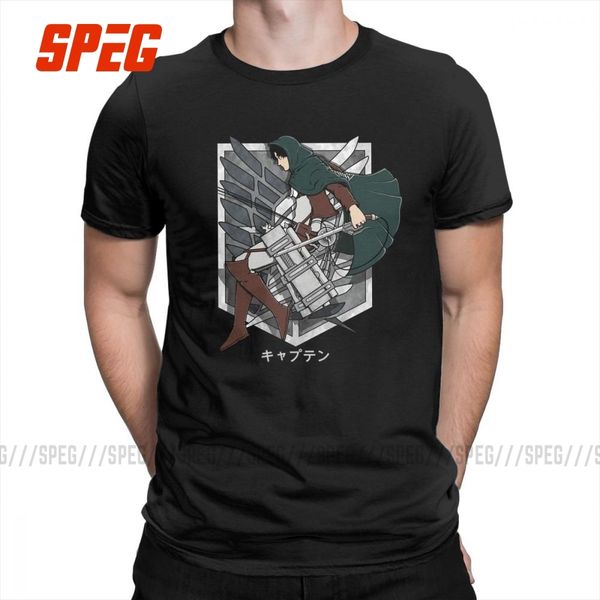 

attack on titan shingeki no kyojin the captain crewneck male awesome purified short sleeves sport hooded sweatshirt hoodie men t shirt