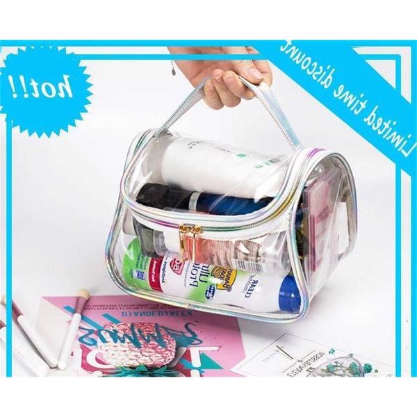 

dhl 50pcs tolietry kits women pvc transparent multifunctional waterproof travel beach cosmetic bag