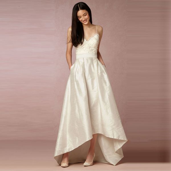 

2021 new simple wedding style dressed novia mari e e*1087*low cetim*lower robe o1ca, Blue;red