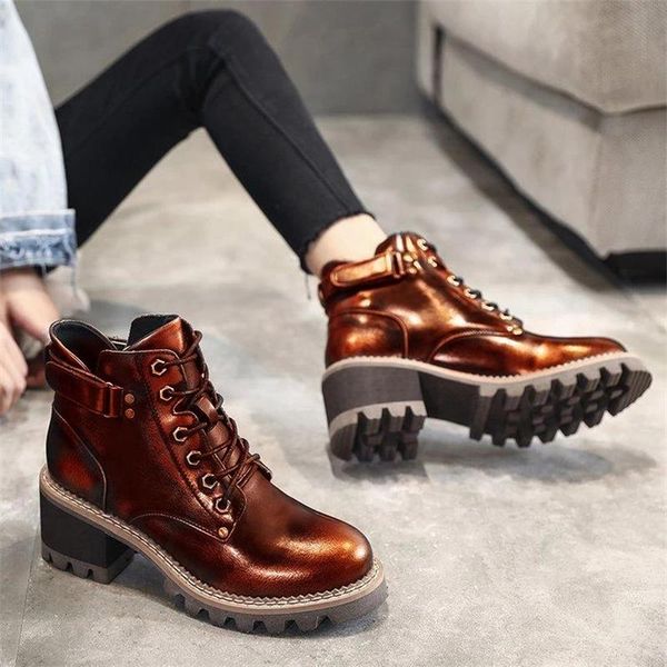 

женские сапоги короткие ботинки зимы осени вскользь дамы ботильоны коренастый пятки низкий узелок снег плюс размер женщины короткие, Black