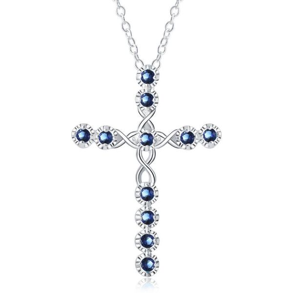 

new arrive silver for women cyrstal cross pendant necklace jewelry silver jewelry fashion cute wedding party ln032 h bbydtu