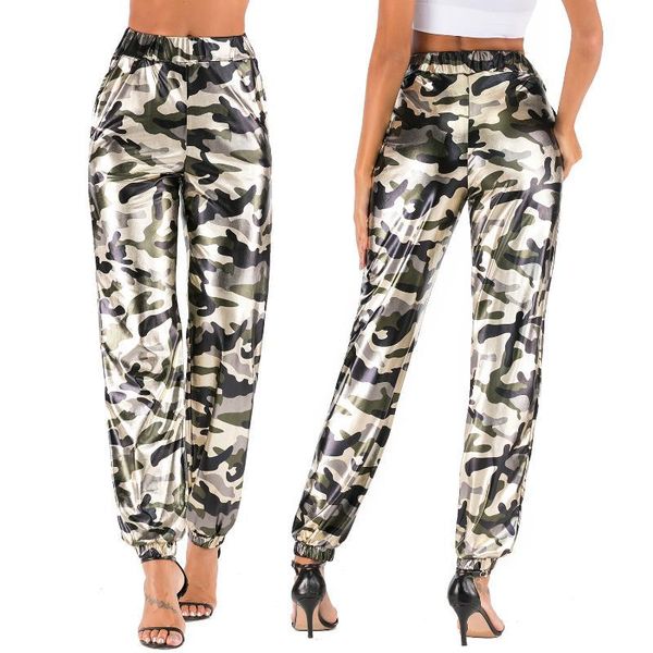 

fashion women pants high waist sports casual jogger sweatpants hip hop trousers streetwear with elastic cuffs kg-189, Black;blue