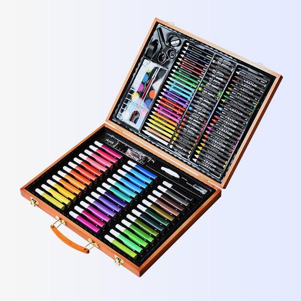

150pcs children drawing set art school supplies painting set tools palette crayons markers brush pen painting tools kids gifts
