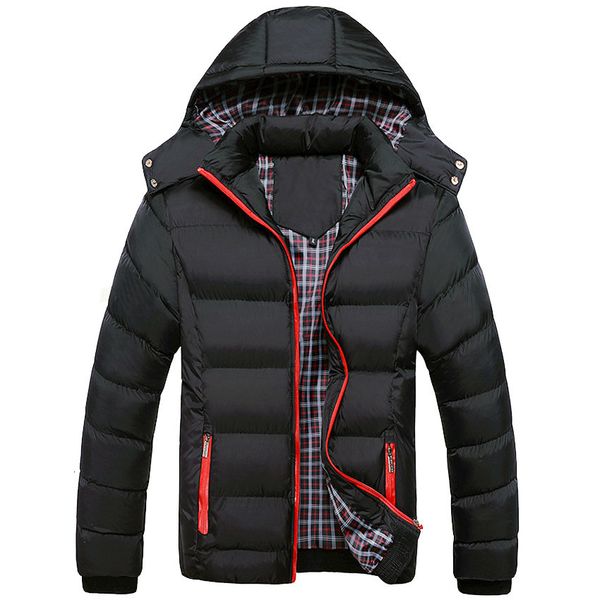 

2021 New Parked Men Casual Clothes 5xl- Winter Jacket Men's Warm Masculine Wardrobe BOQG, Black