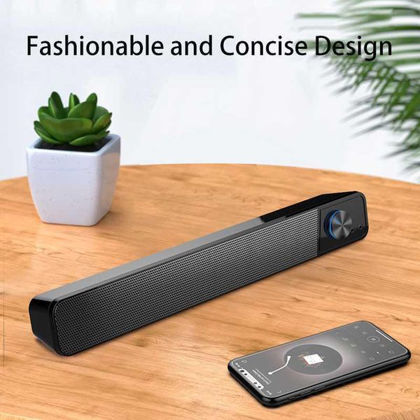 

roseer 2020 tv sound bar aux usb wired wireless bluetooth speaker home theater surround soundbar pc computer speakers portable1