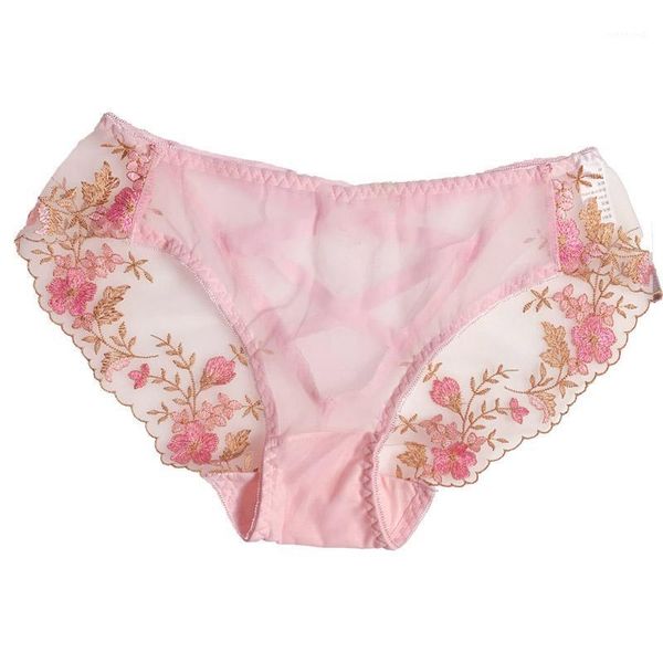 

and american cross tie lace underpants female transparent temptation hollow embroidery lotus low waist mesh briefs1, Black;pink