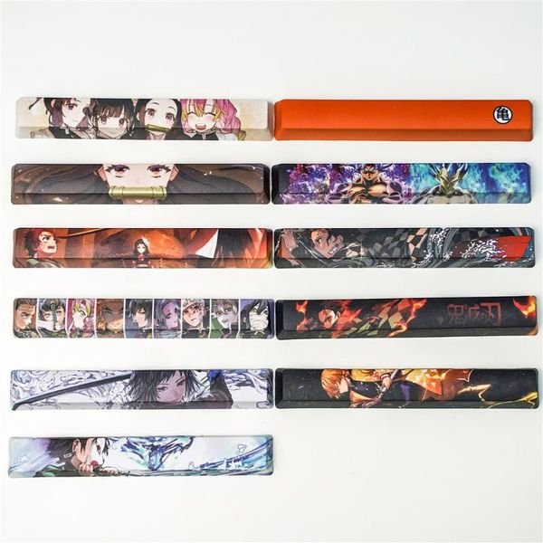 

pbt dragon pearl spacebar keycap 6.25u key oem dye-sublimation ghosts manga for all standard mechanical keyboard