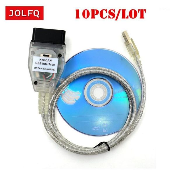 

10pcs/lot dhl for inpa usb obd2 interface switched function supports k-line protocols for inpa k+dcan ftdi ft232rq1