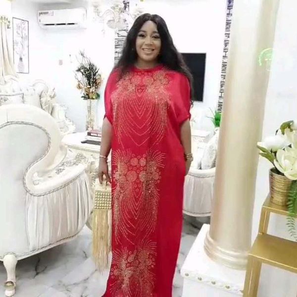 

african dress for women kaftan maxi dress dashiki bubu chiffon gowns for party big plus size1, Red