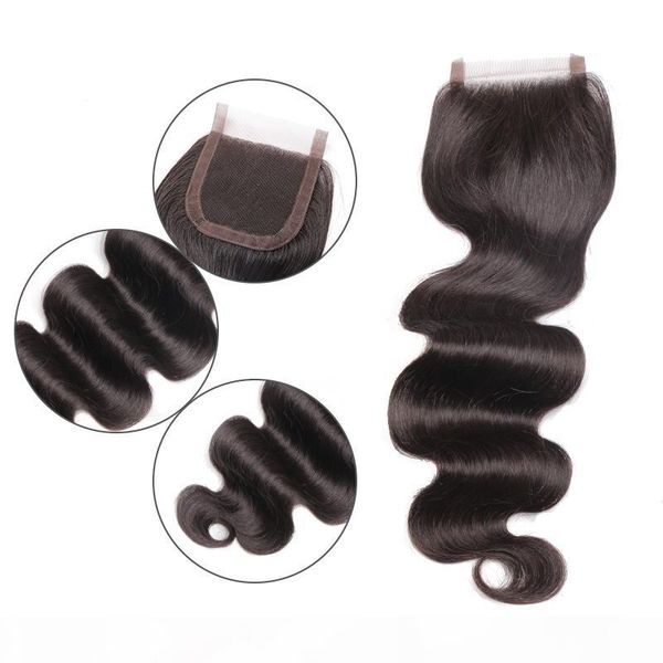 

brazilian body wave loose wave deep wave deep curly kinky curly human hair lace closure middle part part 3 part 4 x 4 lace closure, Black;brown