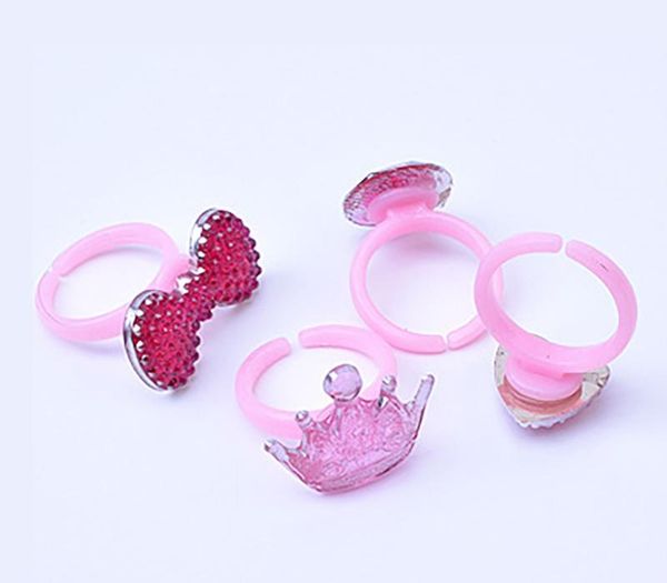 

children's toy ring small gift kindergarten cute children cartoon love plastic jewelry ring wholesale multi-specification11