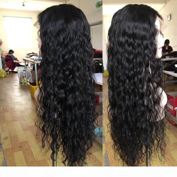 

unprocessed brazilian hair lace front wigs for black women african american wigs curly human hair wigs, Black;brown