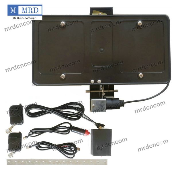 

us stealth retractable car changer switch electric powered front license plate shows & hides w/ remote dhl/fedex/ups