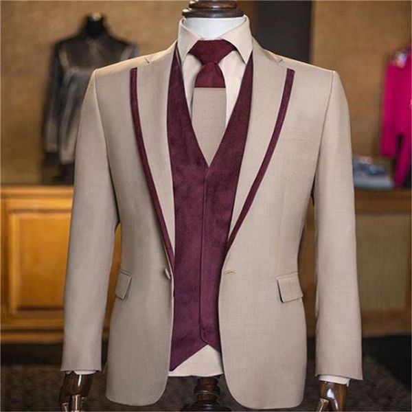

selling groomsmen notch lapel groom tuxedos one button men suits wedding/prom/dinner man blazer ( jacket+pants+tie+vest, Black;gray