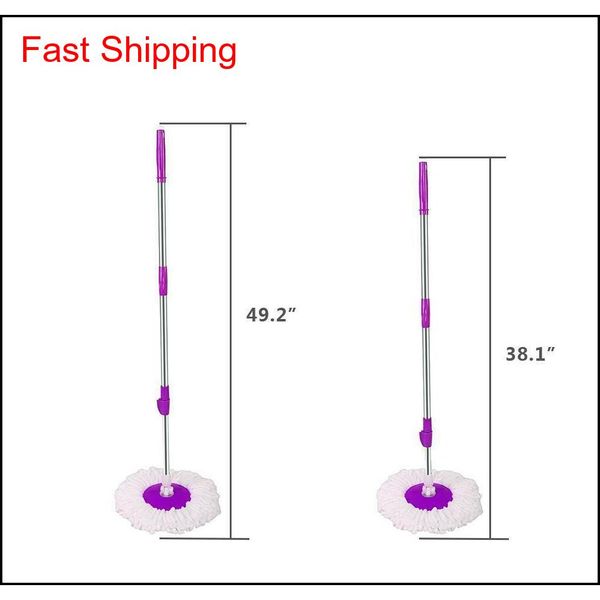 

360rotating head easy magic floor mop bucket 2x head microfib qyldzm bdenet