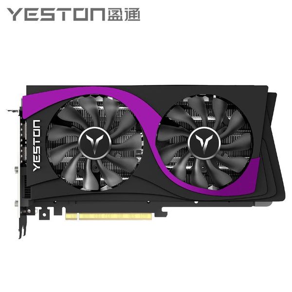 

yeston radeon rx5500xt gpu 8g/128bit/ddr6/7nm pci express 4.0 video gaming graphics card hdmi+dp+dvi-d*2 for desktop