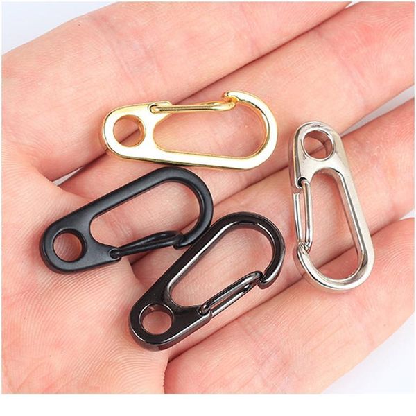 

60pcs mini carabiner keychain key ring clips snap hook carabiner climbing camping hanging buckles outdoor hiking spri qyleed