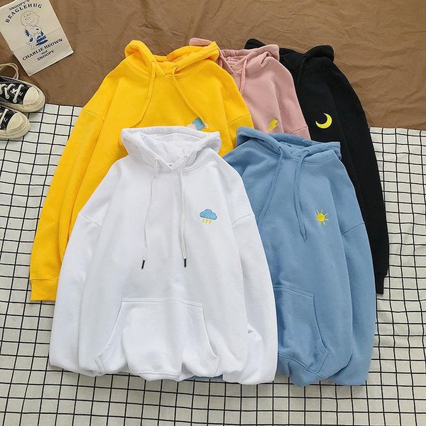 

5xl female size velvet winter korean sweatshirt 2020 style warm clothes hoodies plus long oversize hooded loose women sleeve luvvr, Black