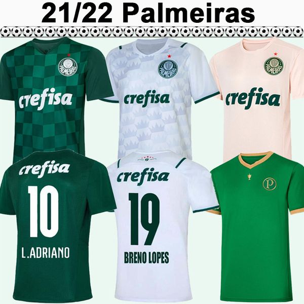 

21 22 palmeiras mens soccer jerseys g. gomez . adriano ramirez b. henrique willian home away 3rd goalkeeper football shirt short sleeve uni, Black;yellow