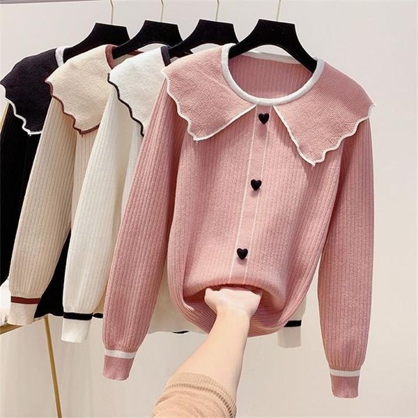 

women's sweaters 2021 women candy colors fashion autumn winter o-neck pullover long sleeve casual sweater knitted, White;black