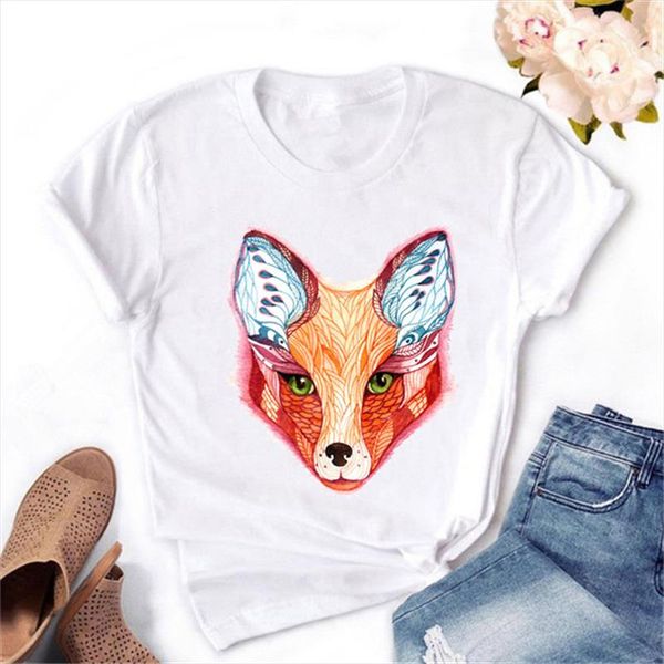 

harajuku summer female t shirt cute bubble gum french bulldog print women funny t shirts shirts kawaii femme tees, White