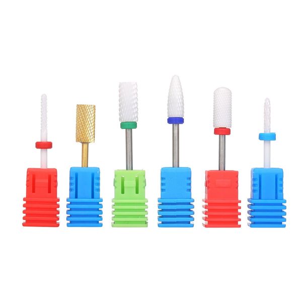 

6pcs nail drill bits manicure pedicure nail art tool for nail polish