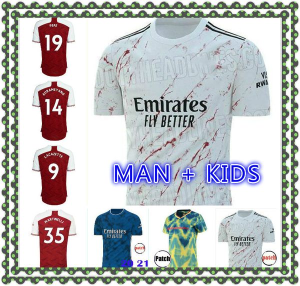 

arsen soccer jersey 20 21 pepe saka nicolas tierney henry willian maitland-niles 2020 2021 football shirts men kids, Black;yellow