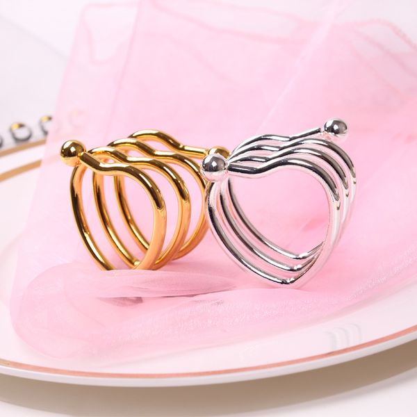

heart napkin ring for wedding napkin holder
