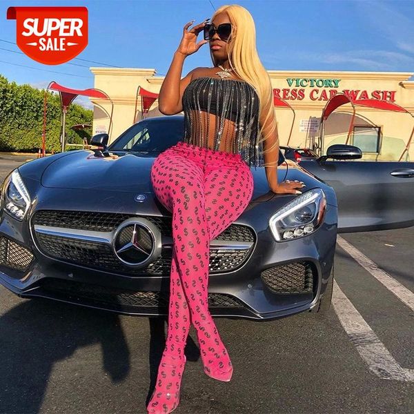 

fluorescent letter printed tight leggings women high waist step foot pants bodybuilding workout fitness female sportswear #ot1r, Black;white