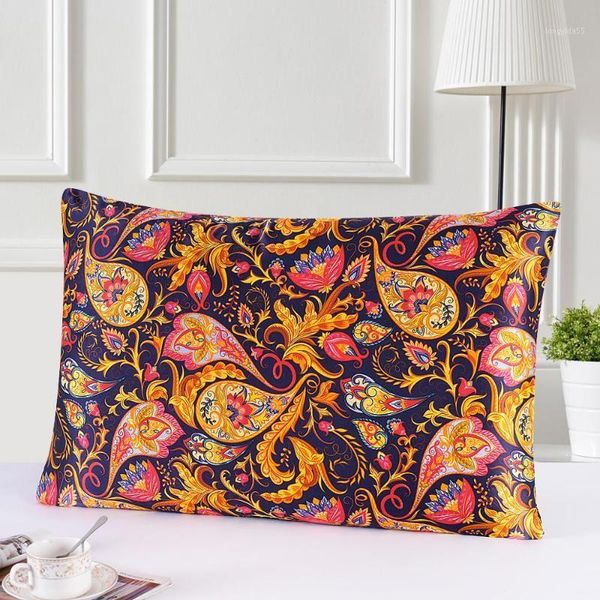 

new 100% nature silk pillowcase with hidden zipper floral pillow cases for sleep and skin care grade quality1