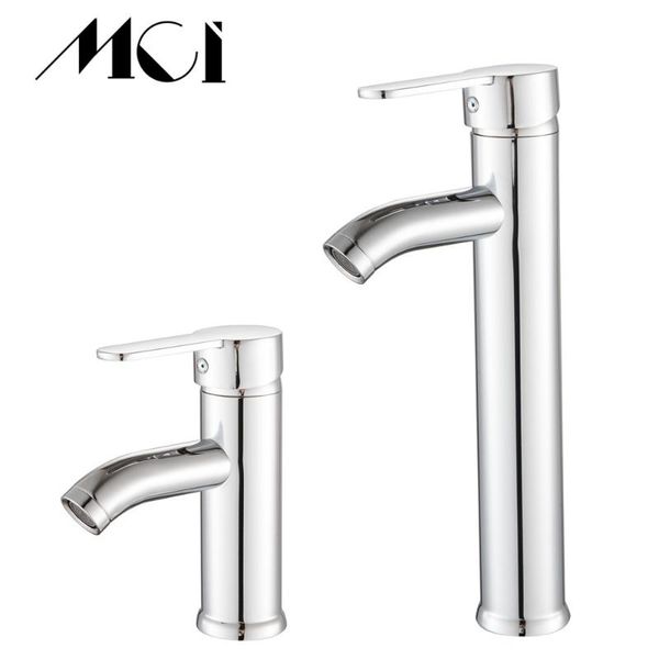 

stainless steel bathroom faucet chrome finish basin faucet deck mounted sink and cold tap corrosion resistance torneira mci