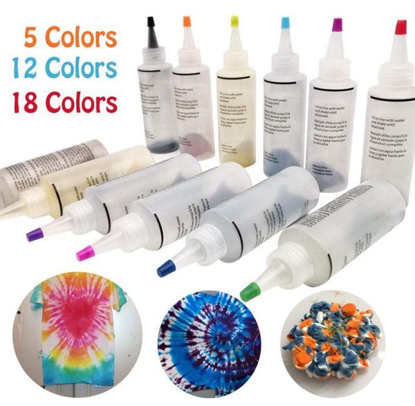 

5/12/18 bottles tulip permanent one step tie dye set diy kits for fabric textile craft arts clothes for solo projects dyes paint1, Black