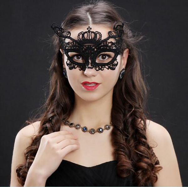 

black lady cutout eye worldwide lace masquerade fancy mask costume for halloween party 1000pcs