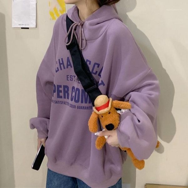 

sweatshirt women's clothes hoodies harajuku warm pullover coat drawstring pink womens korean style plus size1, Black