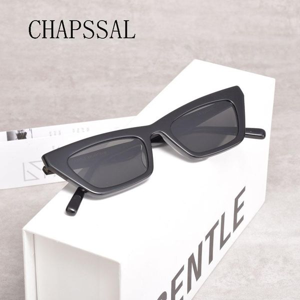 

sunglasses 2021 brand designer gentle chapssal cat eye vintage retro uv400 glasses women men with original packaging, White;black