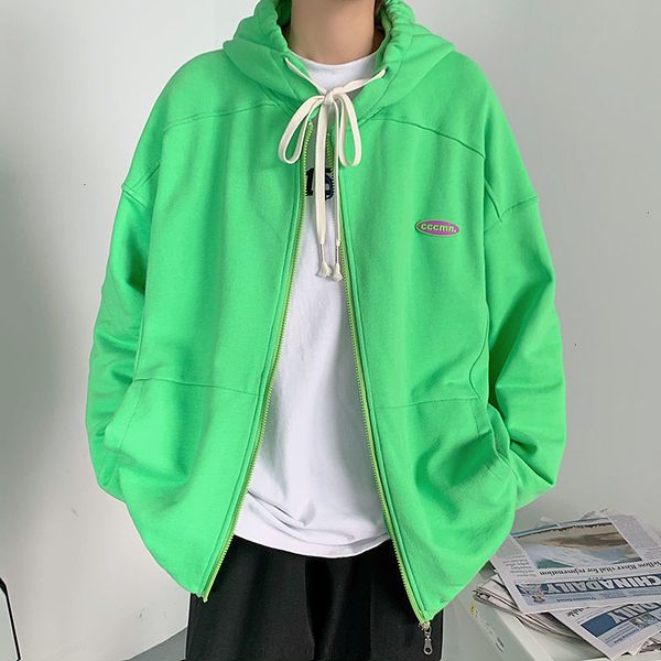 

2021 new privathinker men's casual oversize hooded sweatshirts woman korean streetwear solid color male fashion hoodie clothing vr0z, Black