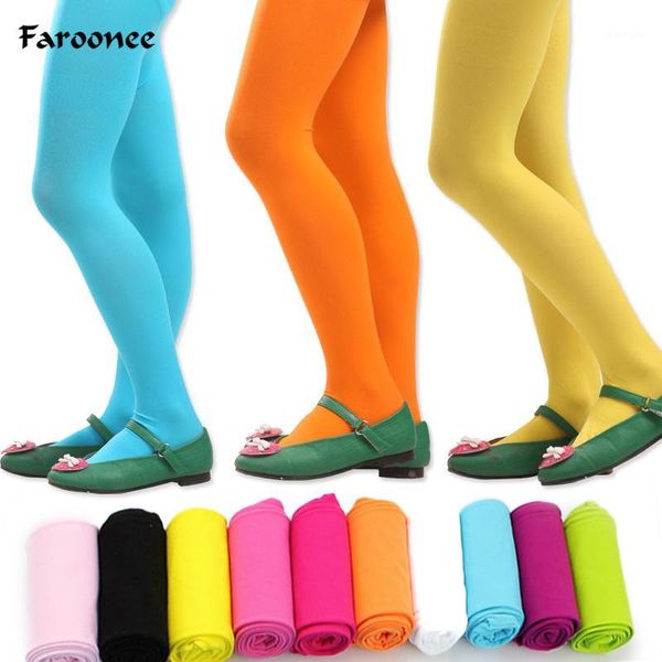 

spring autumn candy color children tights for baby girls kids cute elastic pantyhose tights stockings for girls dance1, Black;white