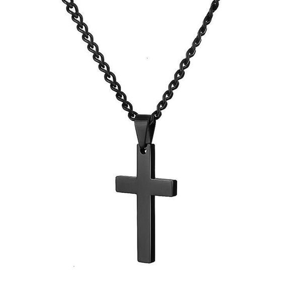 

mens stainless cross pendant necklaces men religion s faith crucifix charm titanium steel chain for women fashionl8g0