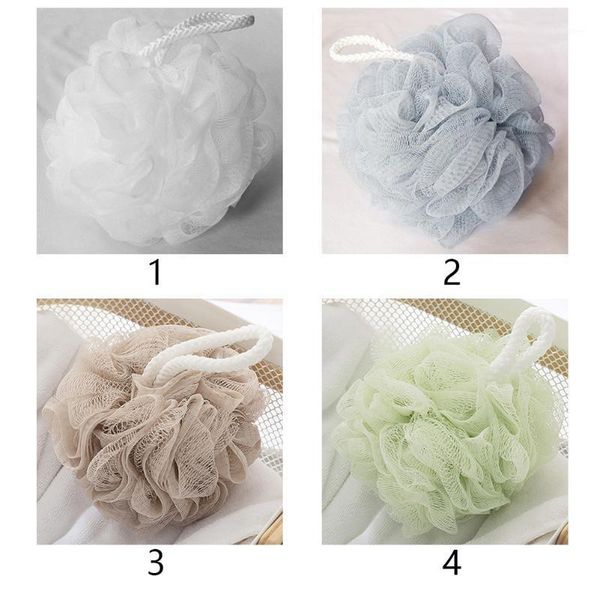 

bath brushes, sponges & scrubbers pe hanging rope shower sponge ball soft mesh rich bubbles scrubber exfoliate wash skin1