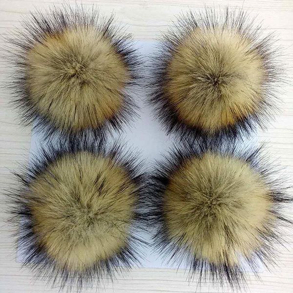 

10 12 15cm false hairball hat ball pom pom handmade diy artificial wool ball wholesale cap accessories pompom with buckle wmtvax yyysports, Black;white