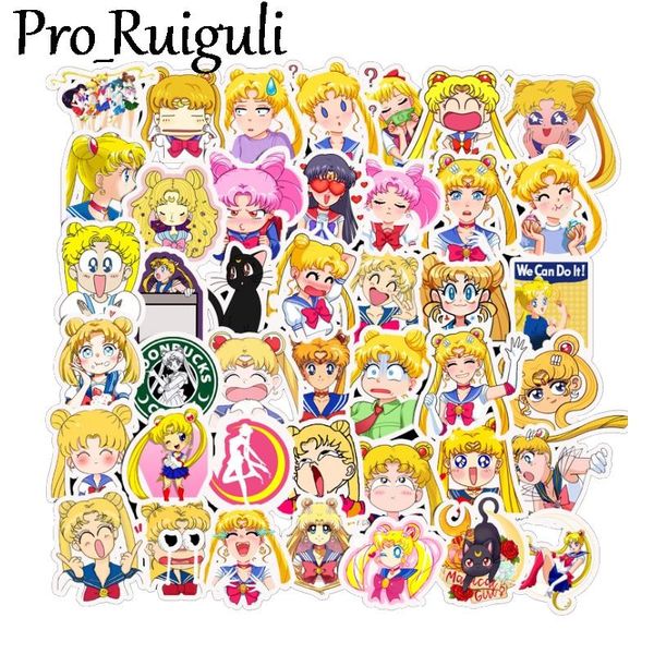 

10 30 50шт sailor moon scrapbooking наклейки пакетов водонепроницаемой скейтборд багаж мотоцикл гитара граффити детской переводные картинки