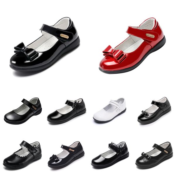 

platform shoes for baby girls leather princess shoes with soft bottoms triple black triple white outdoor shoes size 26-40