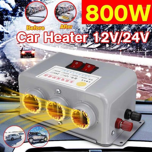 

dual control car truck heating fans 3 hole 800w 12v/24v/48v winter auto heaters warm dryer window glass defroster interior1