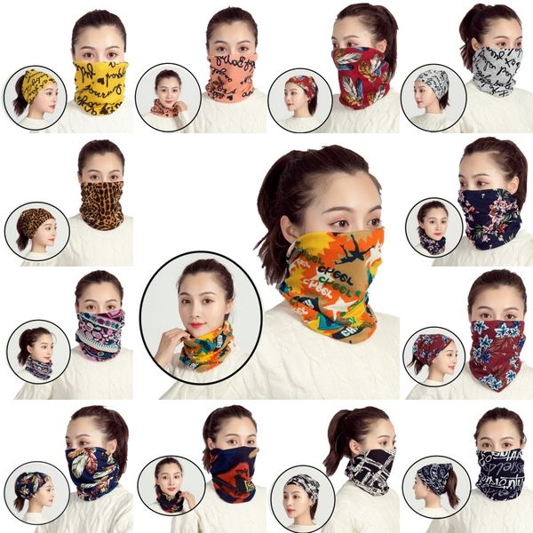 

floral neck gaiter breathable scarf hendband fishing face cover for motorcycle cycling ski mask sport bandana 31 styles l711fa, Black