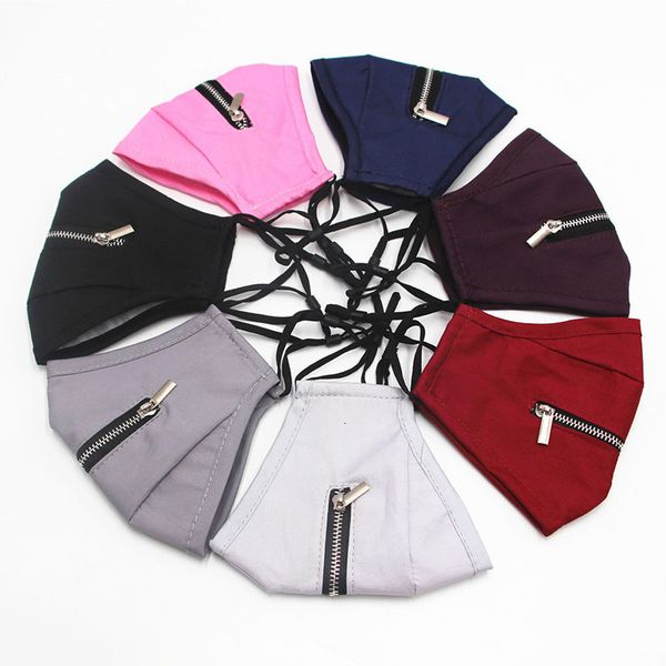 

zipper washable fashion reusable creative factory face cycling protective mask dustproof breathable sports de