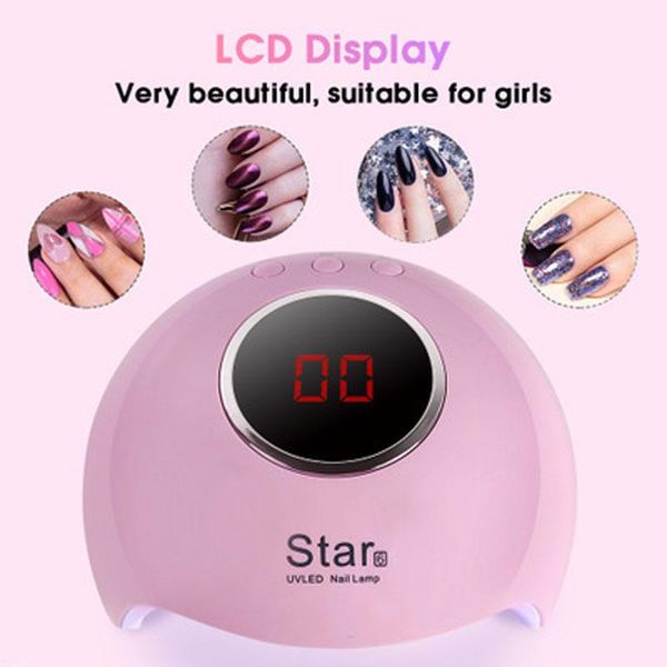 

36w new star6 nail light nail dryer usb manicure lcd monitor all gel polish art tools uv light dryer