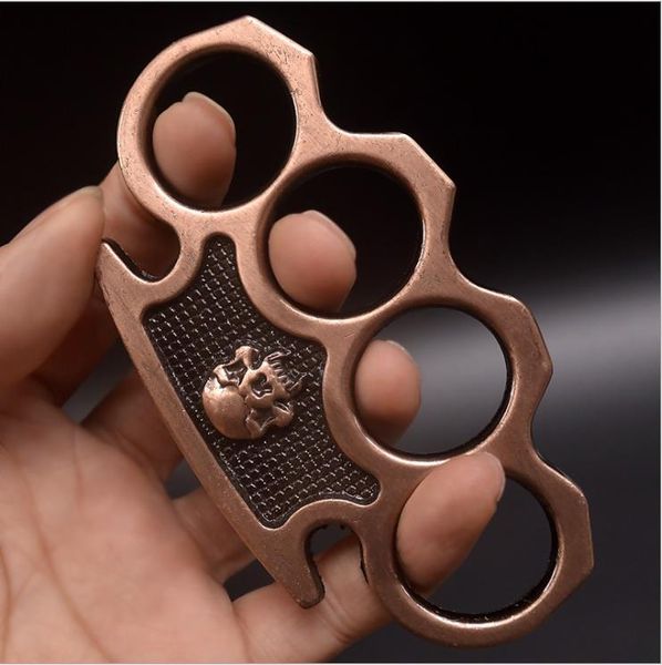 

88 fist button glove iron four-finger tiger ring legal self-defense weapon defense tool metal skull hand buckle