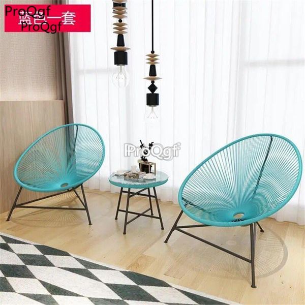 

prodgf 1 set creative breathable moon chair and stool