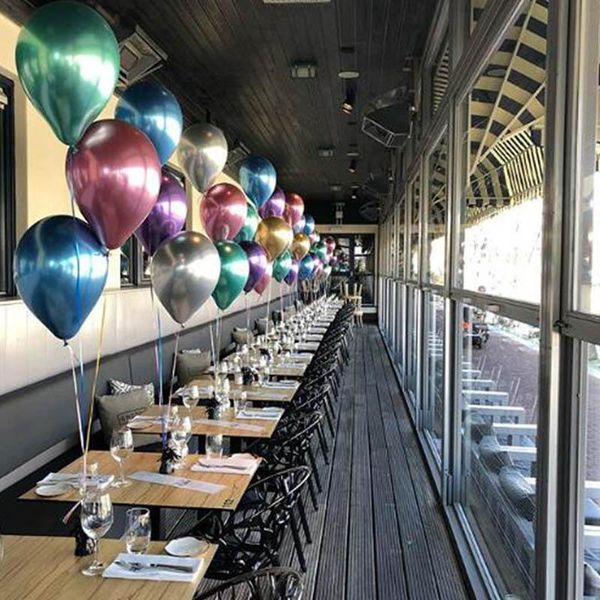 

10шт 10inch нового metallic латексных шары толстого жемчужный металл хром сплав цвет фотография свадьба украшение шары bbyuln wrhome