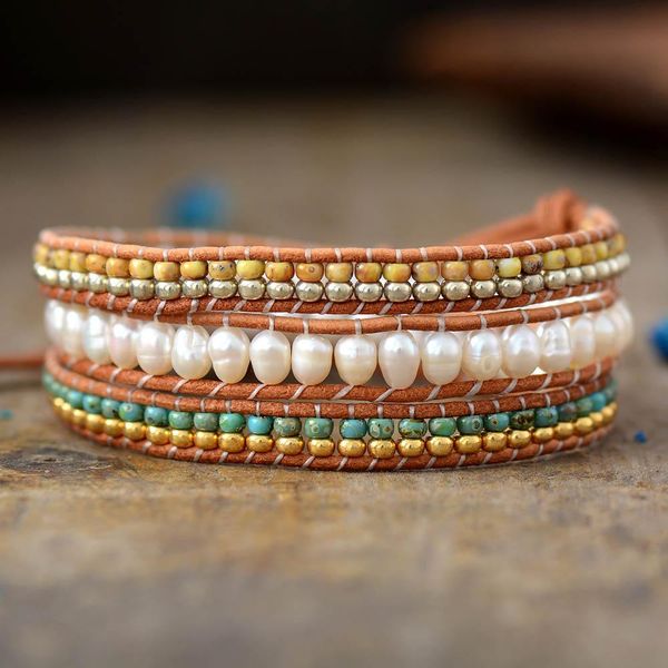 

великолепные браслеты из кожаных оберток w frestwater pearle bracele bracete женщины подростки элегантные ювелирные изделия подарок bijoux d, Golden;silver